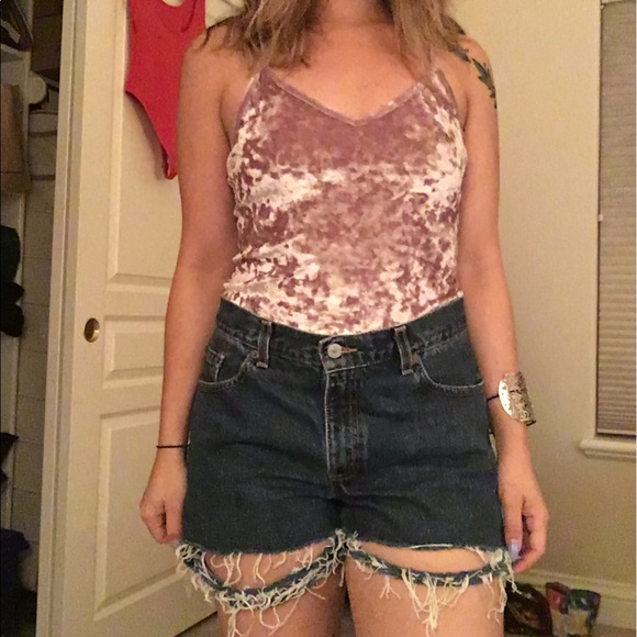 PacSun Other - Pink/Purple Velvet Bodysuit